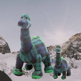 Tartan Diplodocus Soft Toy