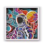 Wooden Space Scene Art CraftKit