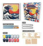 Wooden Great Wave Art Craft Kit