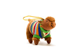 Highland Cow Hanging Decoration, Knitted Jumper