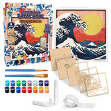 Wooden Great Wave Art Craft Kit