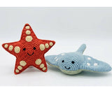 Starfish Baby Rattle, Fair Trade Crochet Organic Cotton