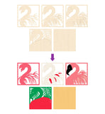 Wooden Flamingo Art Craft Kit