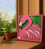 Wooden Flamingo Art Craft Kit