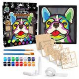 Wooden French Bulldog Art Craft Kit