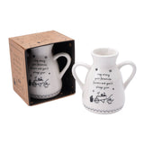 Send With Love 'Stay Among..' Twin Handle Bud Vase