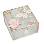 Square Butterfly trinket box