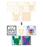 Wooden French Bulldog Art Craft Kit