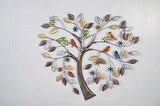 Colourful Metal Birds / Tree Wall Art