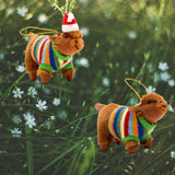Highland Cow Hanging Decoration, Knitted Jumper