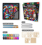 Wooden Elephant Art Craft Kit