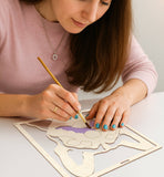 Wooden French Bulldog Art Craft Kit