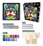 Wooden French Bulldog Art Craft Kit