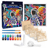 Wooden Space Scene Art CraftKit