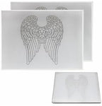 Angel Wings Mirrored Placements Set Of 2