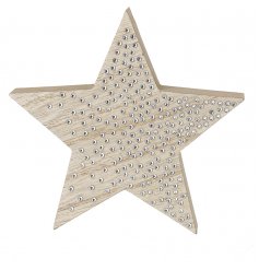 Star with silver studs