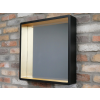 Black and Gold Cube Mirror