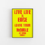 Live Life Framed Slogan