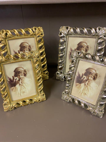 Rope Style Gold and Silver Photo Frame