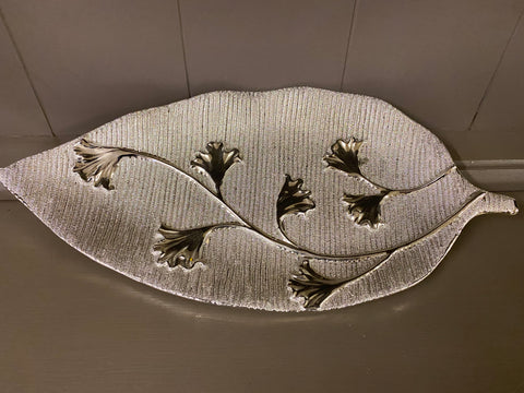 Silver leaf plate